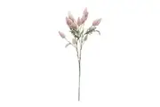 Urban Dried Look Flower 71cm Artificial Foxtail Grass Stem Plastic Decor Pink