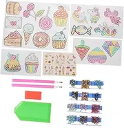 ERINGOGO 1 Set DIY Unicorn Diamond Stickers for Fun Drill Art Sticker Kit for Creative Decoration Sparkling Craft Activity for Imagination and Skills