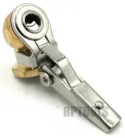 Brass Air Chuck 1/4" NPT Straight Lock-On with Clip for Tire Inflator Car Tool