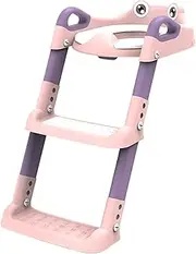 Potty Training Seat - Training Toilet Ladder - Toilet Seat for Toddler - Potty Chair with Step Stool Ladder - Foldable Toddler Potty Chair - Adjustable Potty Training Toilet Seat for Kids