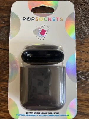POPSOCKETS POPGRIP Airpod Holder Black 802979 BRAND NEW IN PACKAGE!