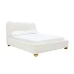 [Sleeping Giant] Maeve Wave Boucle Bed Frame Ivory