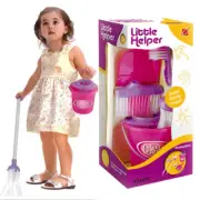 Kids Children Pretend Toy Play House Cleaning Broom Mop Dustpan Brush Bucket Set