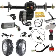 760mm Rear Axle Kit 7" Tyre Wheels Hub 1000W Electric Differential Motor Go kart
