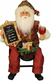 Vintner Santa Figurine