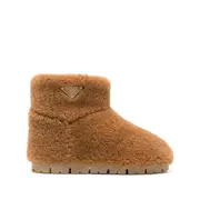 [Prada] Prada Shearling Boots 37 IT BROWN