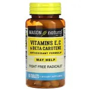 Mason Natural, Vitamins E, C & Beta Carotene, 60 Tablets