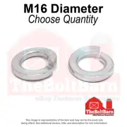 M18 Class 10 Split Lock Washers Zinc Clear (Pick Quantity)