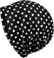 [HAPINARY] Maternity Cap for Pregnant Women Elastic Dot Beanie Lace Comfort Breathable and Fashionable