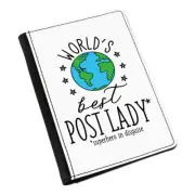 World's Best Post Lady Passport Holder Cover Case Funny Joke Favourite Postman