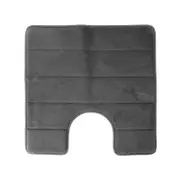 Barelli Bath Mat Contour 50cm x 50cm Non-Slip Memory Foam Grey
