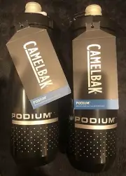 CamelBak Podium Water Bottle Cycling 24 oz Black Lot of 2 Black BPA FREE lockout