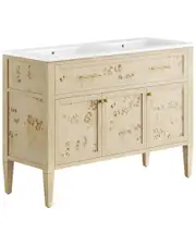 Modway Elysian 48in Double Sink Bathroom Vanity