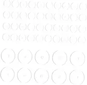 [SOPOTUTU] 50pcs Silicone Earring Support Backs Discs for Pierced Ears Scar Prevention and Earring Stabilizers Cute Flat Back Pads Versatile Jewelry Making Accessories