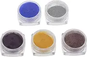 DRESSOOS Elegant Nail Glitter Set 5 Packs Reflective Acrylic Nail Pigment Sequins