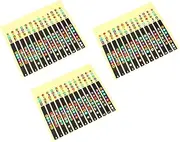 Vaguelly 6 Pcs Guitar Fretboard Stickers Guitar Scale Sticker Set Paper Material No Fading Easy to Apply Learning Tool