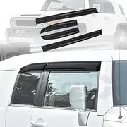 X-CAR Weathershields for Toyota FJ Cruiser 2011-2016 Car Weather Shields Wind Deflectors Window Sun Visor