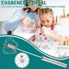 Steel Semi-Automatic Whisk Hand Push Mixer Stirrer Kitchen Gadge F5D3
