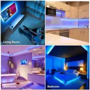 32ft LED Strip Lights Remote Control Bedroom Waterproof for Indoor Outdoor Use