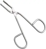 Professional Scissor Handle Tweezers Stainless Steel Shape Tool Eyebrow Nose Hai