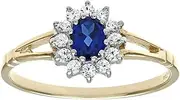 [Citerna] 9ct Yellow and White Gold Stone Set Cluster Ring