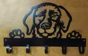 Labrador Retriever Dog Key Hook Wall Key Holder Jewelry Belt Scarf Steel