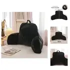 Faux Fur Reading Pillow Bed Wedge Large Adult Children Backrest with Arms Bac...