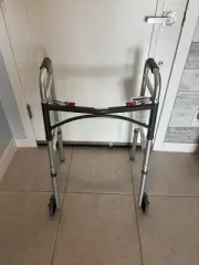 NWT - Drive Medical Deluxe Two Button Folding Walker with 5" Wheels