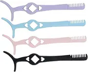 4pcs Eyelash Tweezers Durable Lash Applicator Tool for Clamping and Styling for Professionals and Beginners