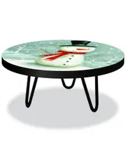 Courtside Market Holiday Collection Snowman Snowy Wishes Seasonal Decorative Table/Riser