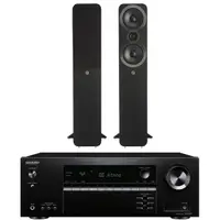 在飛比找momo購物網優惠-【ONKYO】擴大機TX-SR393+Qacoustics3