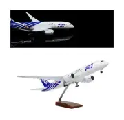 18” 1:130 Airplane Model All Nippon B787 Model Plane with LED Light(Touch