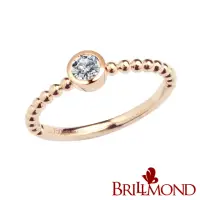 在飛比找momo購物網優惠-【BRILLMOND JEWELRY】18K 玫瑰金 10分