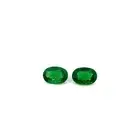 4.26 ct Nice Green Luster / Natural Tsavorite Green Garnet - Oval Pair Video !!