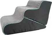 yuksok Pet Dog Stairs 3 Steps Pet Steps Indoor Transformable High Bed Stable and Non Slip Bottom Extra Wide for High Beds Cats Puppy