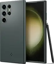 SPIGEN Thin Fit Case Designed for Samsung Galaxy S23 Ultra (2023) Exact Fit Ultra Slim Hard Cover - Abyss Green