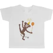'Party monkey' Children's / Kid's Cotton T-Shirts (TS041219)