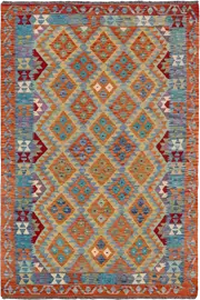 Afghan Kilim Zari Hand Knotted Wool Rug - 237x174cm by Cyrus Rugs