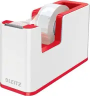 Leitz Wow Tape Dispenser, Heavy Base and Includes a Roll of Tape, Desk Sellotape