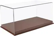 1/24 Scale Model Car Display Case with Parking Lot Scene for Sports Car, Models Collector, Display Stand, Brown