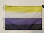 Non-Binary Pride Flag 12" x 18" Pride Flag LGBT Z22