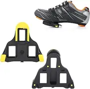 1 Pair SPD Road Bike Cleats for Shimano Speed-SL Cleats, Indoor Outdoor Peleton Spin Cycling Pedals Cleat & Clips Set, Road Cycling Pedal Cleat-3.15 x 2.76 x 0.55in