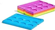 hand2mind Little Minds at Work Sound Segmenting Trays by Tara West, Phonemic Awareness, Science of Reading Manipulatives, Elkonin Boxes, Letter Sounds, Preschool Learning Activities (Set of 6)