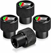 Car Wheel Tire Valve Stem Caps Compatible with Jaguar XE XEL XF XFL XJ F-PACE F-Type Tire Air Caps Cover Large car Logo Metal Material