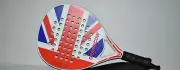 GRANDCOW Carbon Fiber British Flag Padel Racquet TENNIS PADDLE BALL