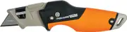 Fiskars CarbonMax 1027224 Universal Folding Knife Length 17 cm Stainless Steel/Plastic Black/Orange