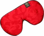 Dream Essentials Pure Mulberry Silk Sleep Mask for Side Sleepers, Ruby Red