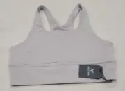 Ashley Snell Collection Womens Light Grey Sports Bra Non Padded- Size Large