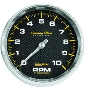 Auto Meter C/F 5in 10000RPM In-Dash Tach