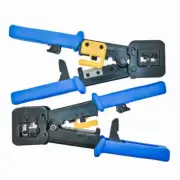 Crimper Tool RJ45 RJ11 12 Cat5e Cat6 Connector Crimping Cable End Pass Cat5